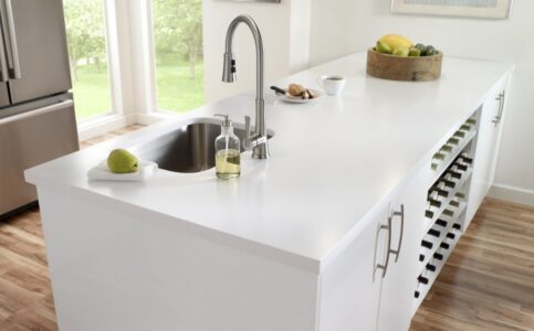 designer white kitchen